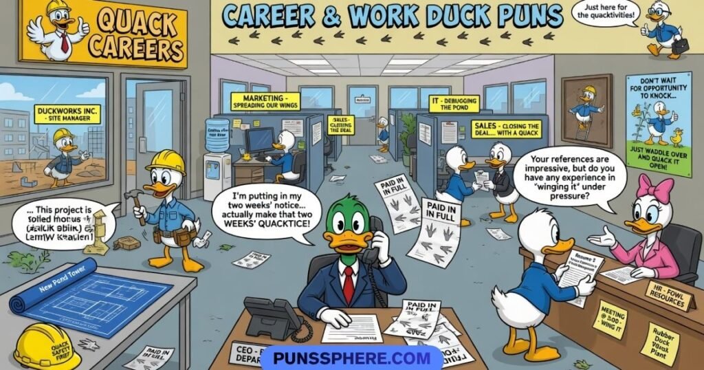 Career & Work Duck Puns