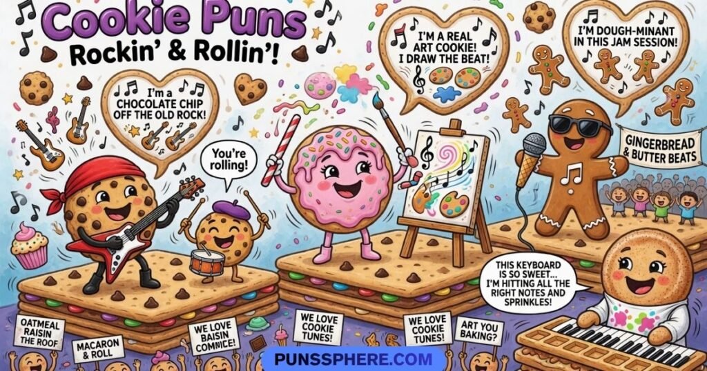 Cookie Puns About Music & Arts