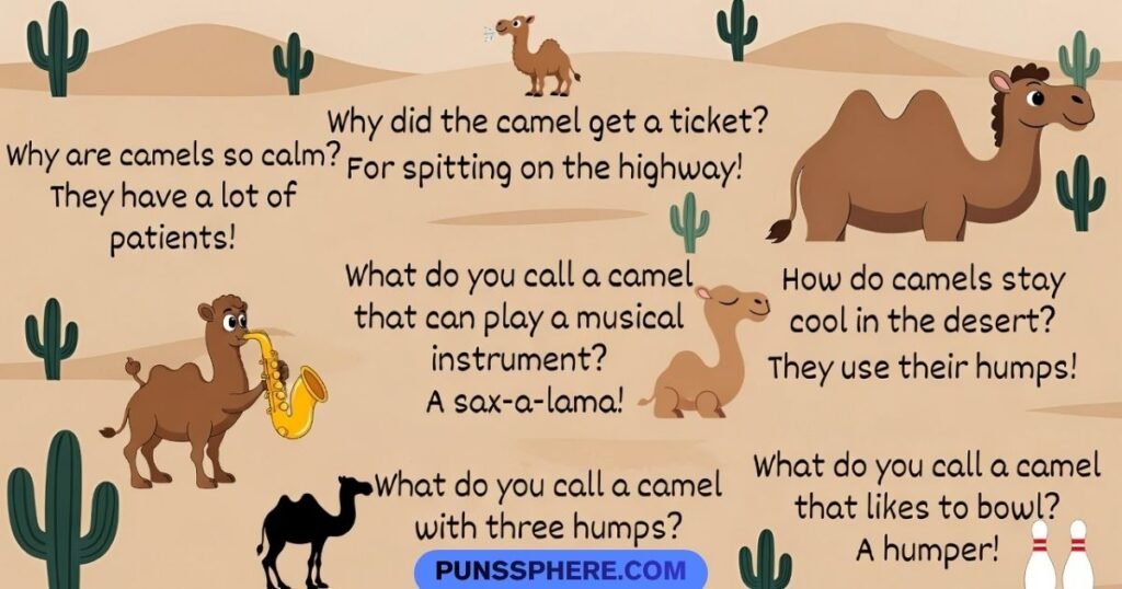 Desert-Themed Camel Puns
