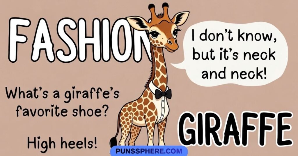 Fashion and Style Giraffe Puns