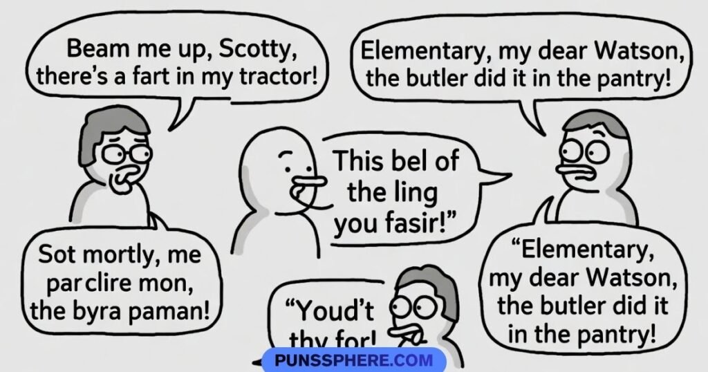 Iconic Sayings with a Fart Twist