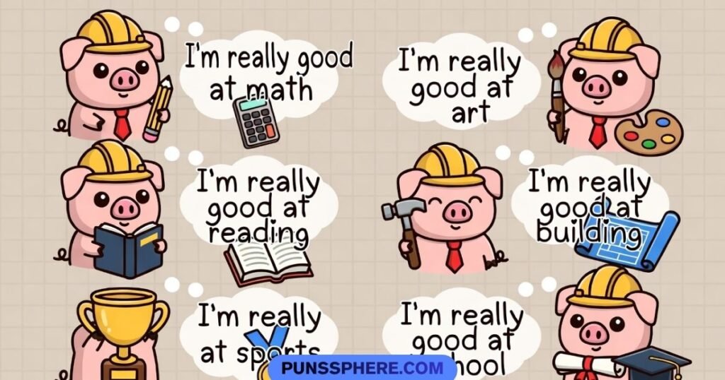 Pig Work & School Puns