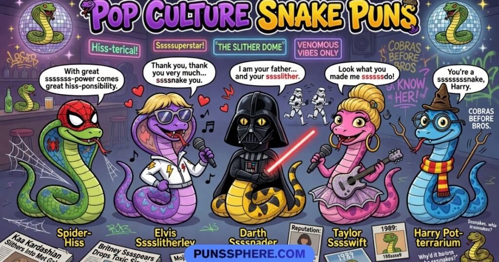 Pop Culture Snake Puns