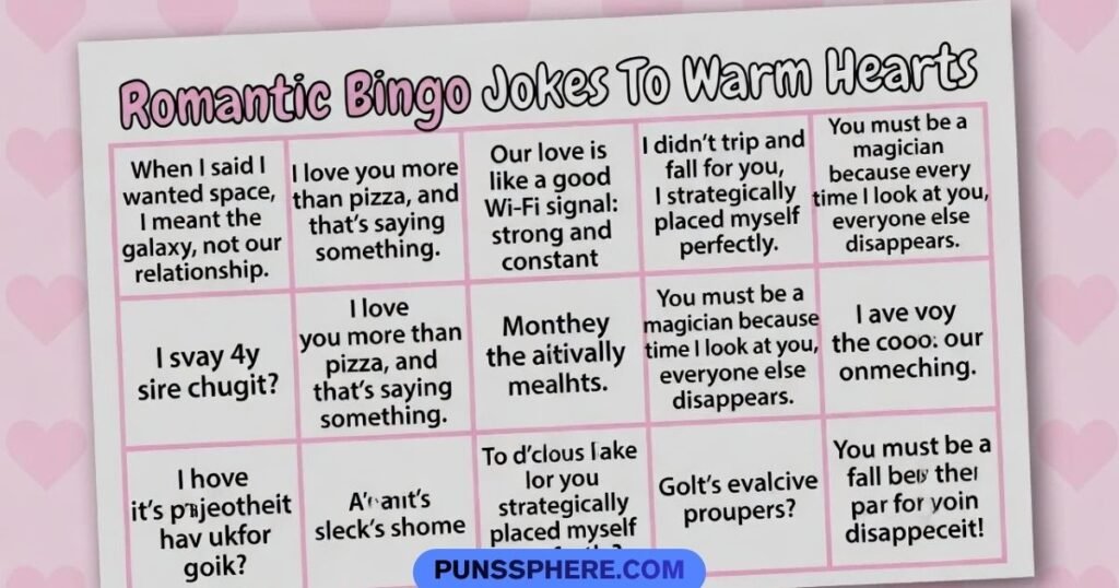 Romantic Bingo Jokes To Warm Hearts