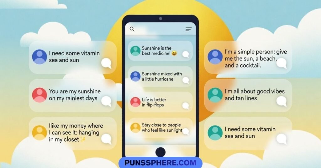 Social Media Sunlight Captions