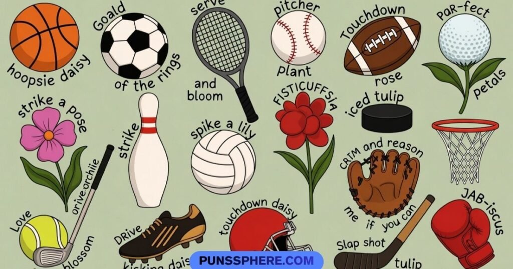 Sports Flower Puns