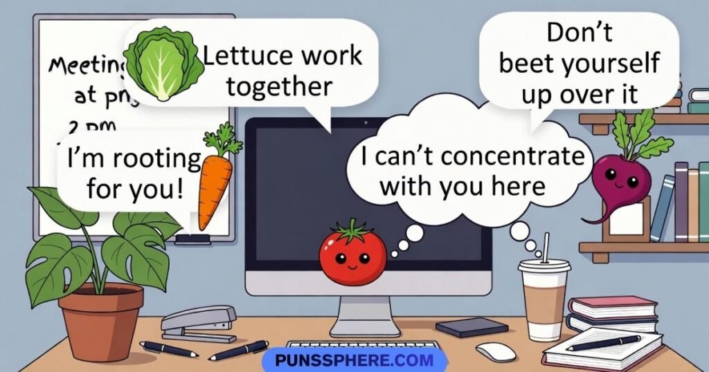 Work & Office Veggie Puns