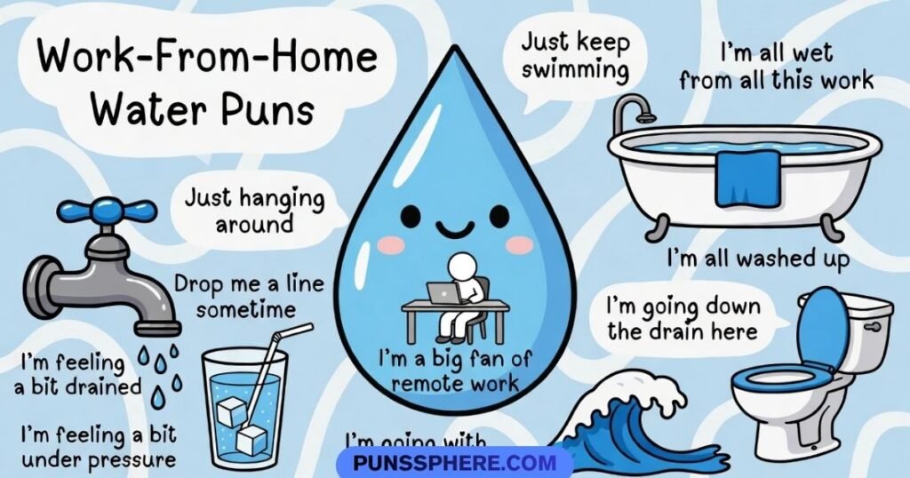Work-From-Home Water Puns